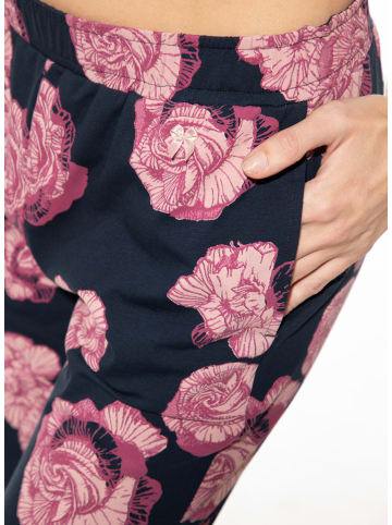 SHORT STORIES Spodnie piżamowe w kolorze czarno-jasnoróżowym