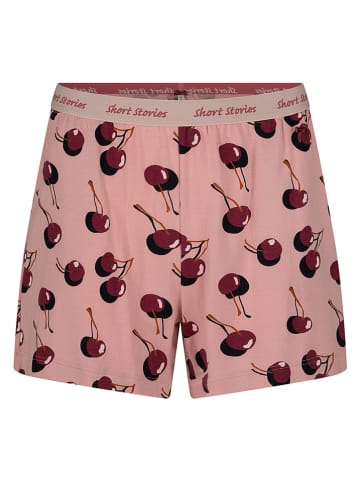 SHORT STORIES Szorty piżamowe w kolorze szaroróżowym