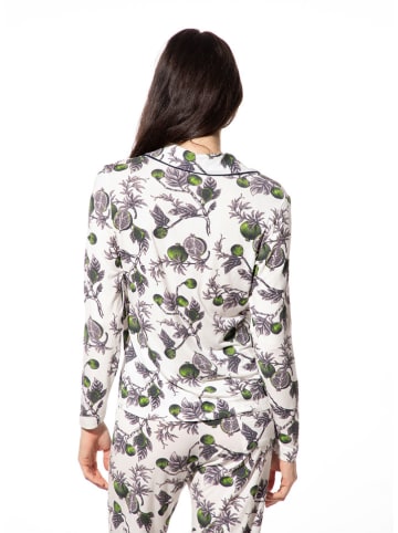 SHORT STORIES Pyjamatop wit/groen