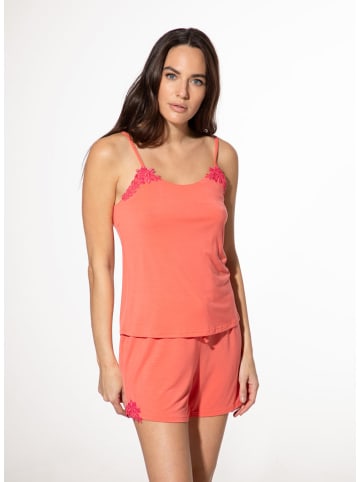 SHORT STORIES Top piżamowy w kolorze koralowym