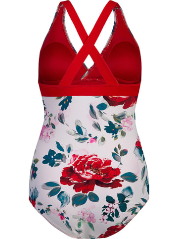 SHORT STORIES Badeanzug in Weiß/ Bunt/ Rot