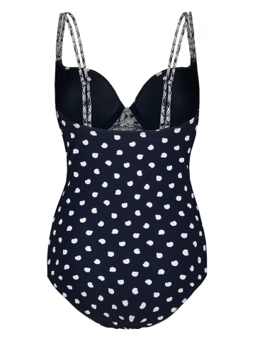 SHORT STORIES Badpak donkerblauw/wit