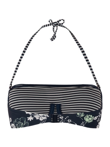 SHORT STORIES Biustonosz bikini w kolorze granatowo-kremowym