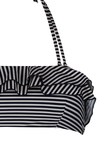 SHORT STORIES Bikini-Oberteil in Dunkelblau/ Weiß