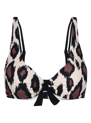 SHORT STORIES Biustonosz bikini w kolorze brązowo-beżowym