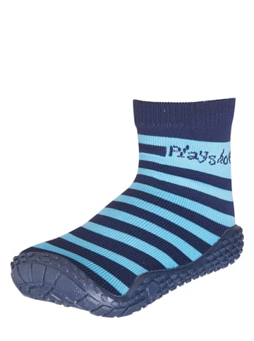 Playshoes Badeschuhe in Dunkelblau/ Hellblau