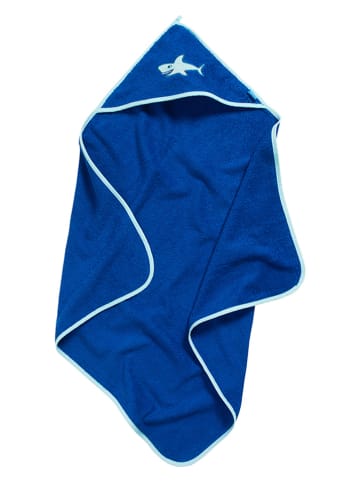 Playshoes Badcape "Haai" blauw