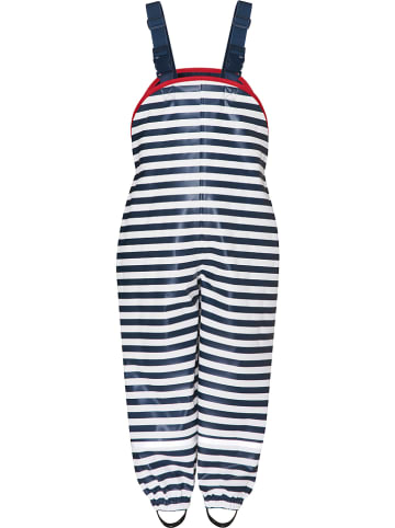 Playshoes Regenlatzhose in Dunkelblau/ Weiß
