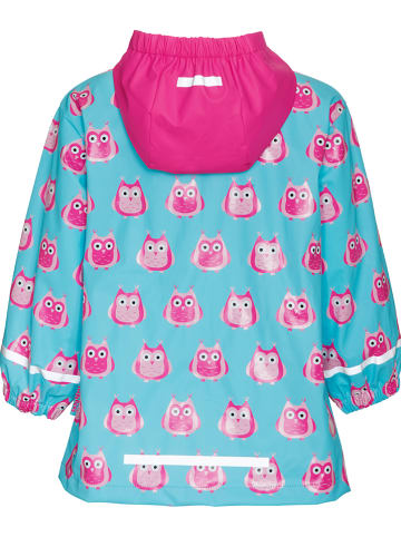 Playshoes Regenmantel lichtblauw/roze