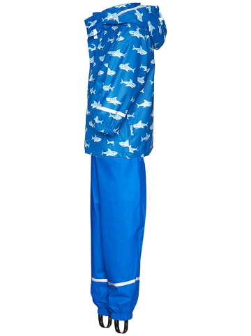 Playshoes 2-delige regenoutfit blauw