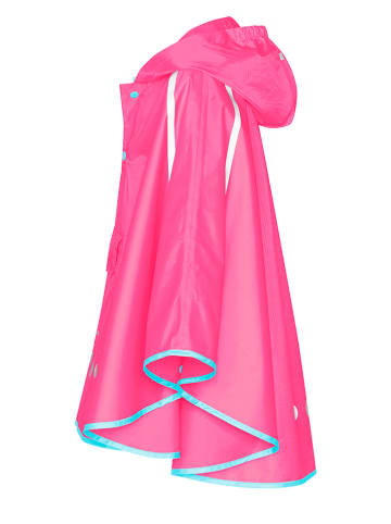 Playshoes Ponczo przeciwdeszczowe w kolorze jaskraworóżowym