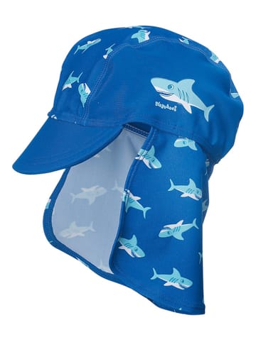 Playshoes Nackenschutzcap "Hai" in Blau