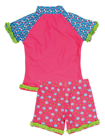 Playshoes 2tlg. Badeoutfit "Blumen" in Pink