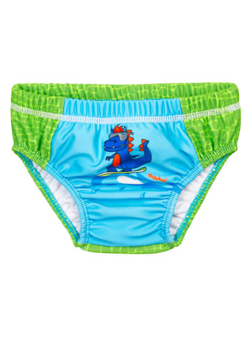 Playshoes Badewindel "Dino" in Türkis/ Grün