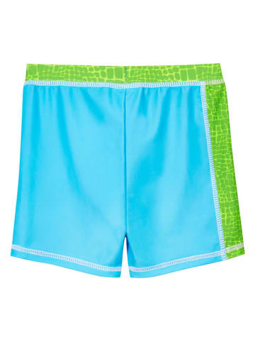Playshoes Zwemshort "Dino" turquoise/groen