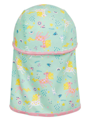 Playshoes Nackenschutzcap in Mint/ Bunt