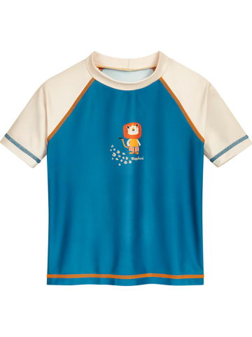 Playshoes Koszulka kąpielowa w kolorze niebiesko-kremowym