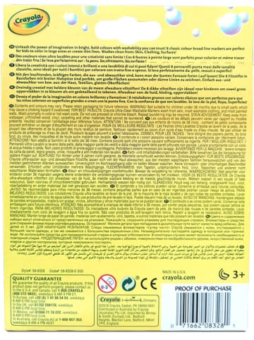 Crayola 8-delige set: viltstiften - vanaf 3 jaar