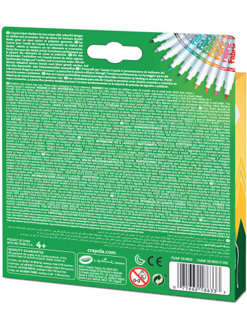 Crayola 10er-Set: Stoff-Filzstifte - ab 4 Jahren
