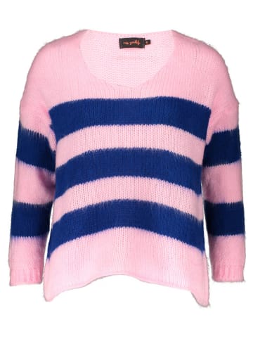 miss goodlife Trui lichtroze/donkerblauw