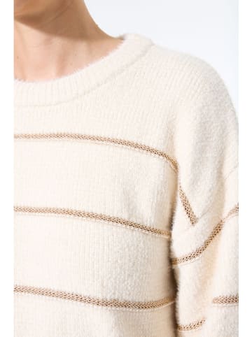 Garcia Sweter w kolorze kremowym