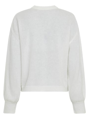 MOSS COPENHAGEN Sweter "Annamaja" w kolorze białym