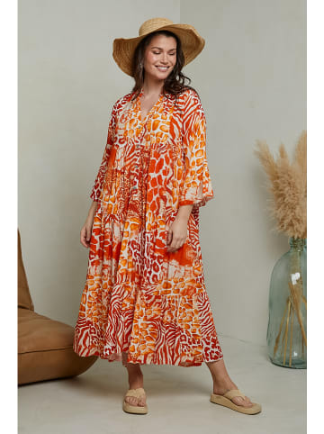 Curvy Lady Jurk oranje