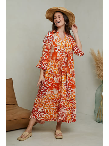 Curvy Lady Kleid in Orange