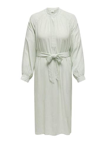 ONLY Carmakoma Jurk "Lonnie" lichtgroen/wit