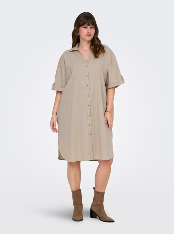 ONLY Carmakoma Kleid "Coco" in Beige
