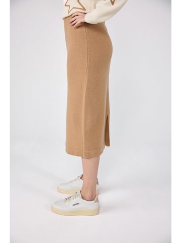 LIEBLINGSSTÜCK Wollen rok "Tania" camel