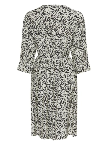 MOSS COPENHAGEN Kleid in Creme/ Schwarz