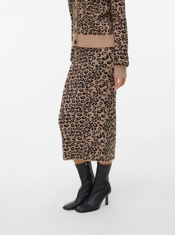 Vero Moda Gebreide rok beige