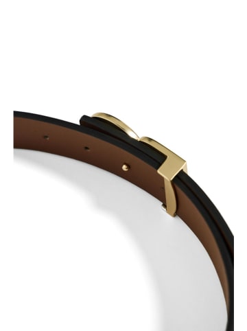 Polo Club Leder-Gürtel in Schwarz