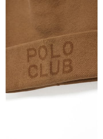 Polo Club Beanie in Hellbraun