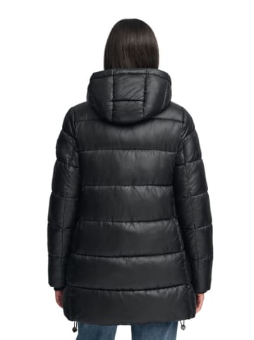 Polo Club Doorgestikte mantel "Silvon" zwart