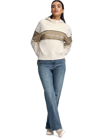 Polo Club Hoodie in Creme