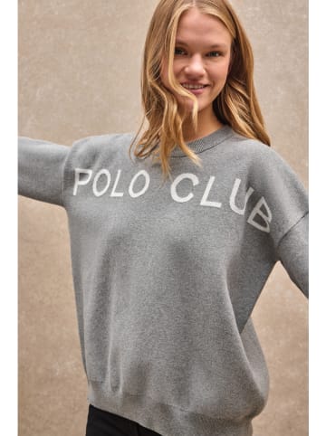 Polo Club Sweter w kolorze szarym