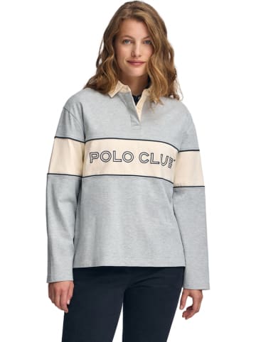Polo Club Koszulka polo w kolorze szaro-beżowym