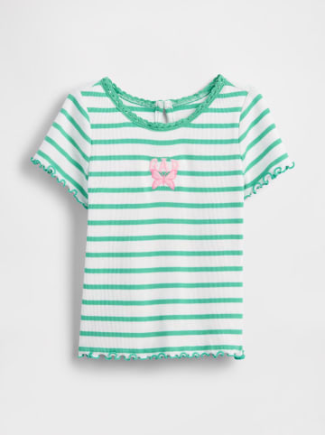 GAP Shirt in Weiß/ Grün