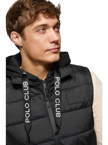 Polo Club Doorgestikte bodywarmer zwart