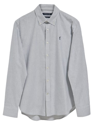 Polo Club Blouse - regular fit - donkerblauw/wit