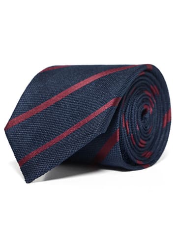Polo Club Jedwabny krawat w kolorze granatowym
