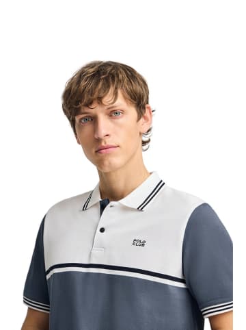 Polo Club Poloshirt in Blau/ Weiß