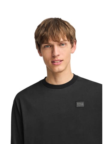 Polo Club Longsleeve in Schwarz