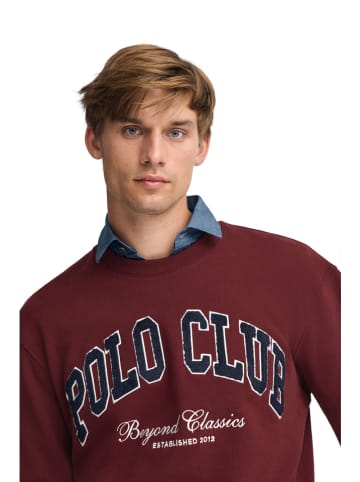 Polo Club Sweatshirt in Bordeaux
