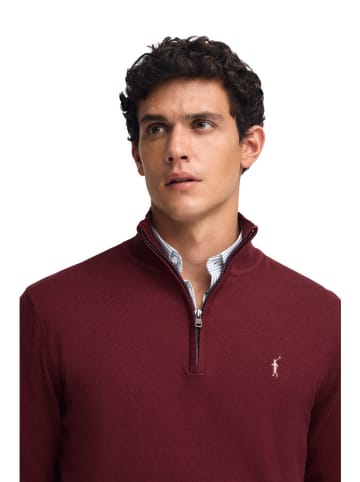 Polo Club Sweter w kolorze bordowym