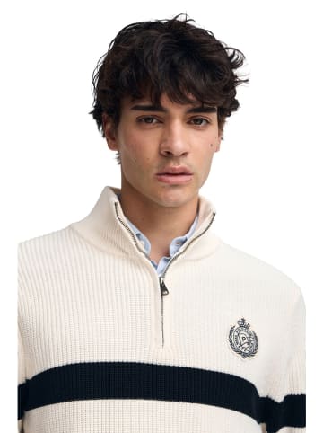 Polo Club Pullover in Schwarz/ Creme