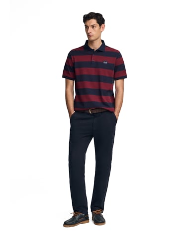 Polo Club Poloshirt donkerblauw/bordeaux