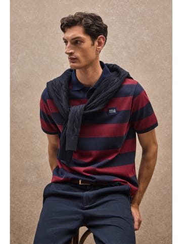 Polo Club Poloshirt in Dunkelblau/ Bordeaux